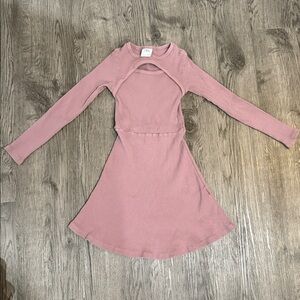 Zara Mauve Long Sleeve Dress